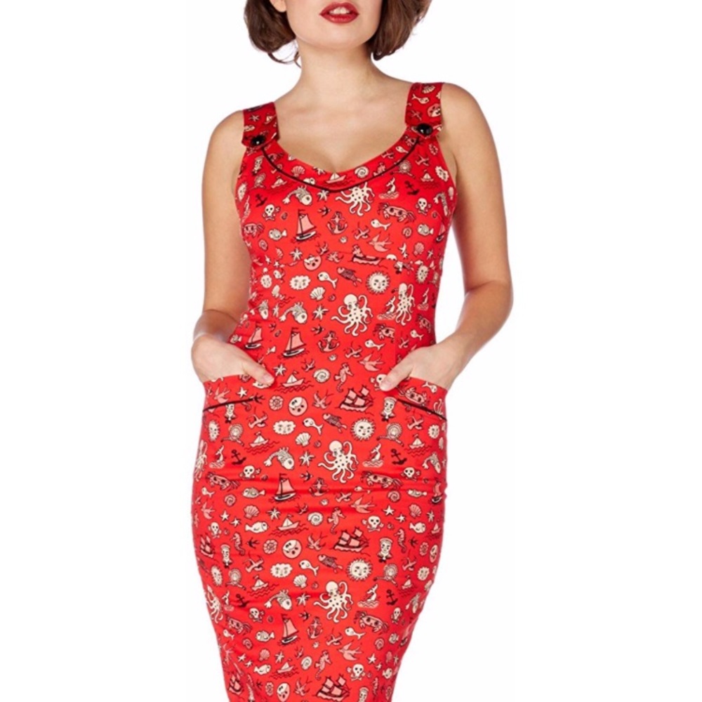 NWOT Voodoo Vixen Nautical Retro Dress ⚓️♥️